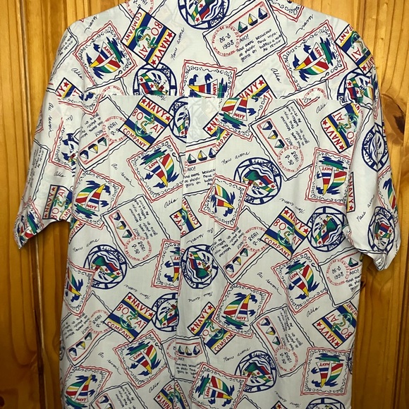 Huntington Ridge nautical Vintage Button Down Shirt - Picture 9 of 9